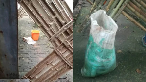 টঙ্গীতে বস্তার ভেতর ১০-১২টি ককটেলসদৃশ বস্তু, ঘিরে রেখেছে পুলিশ